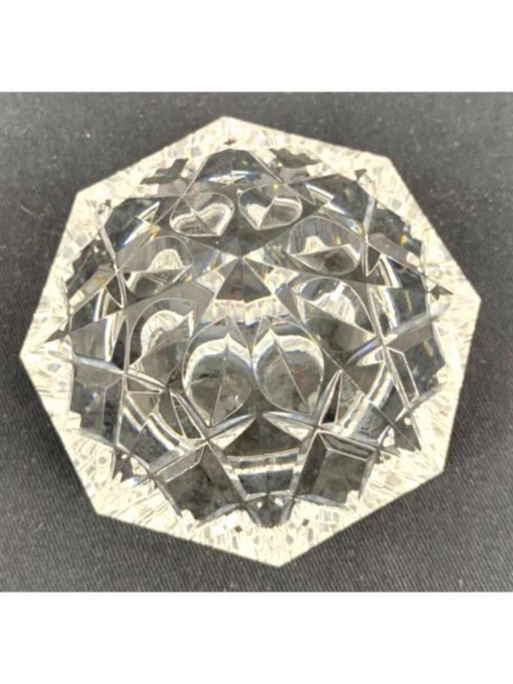 Waterford Diamond Shaped Lismore Crystal Desk Clock Parts Only Needs Battery - Picture 6 of 7